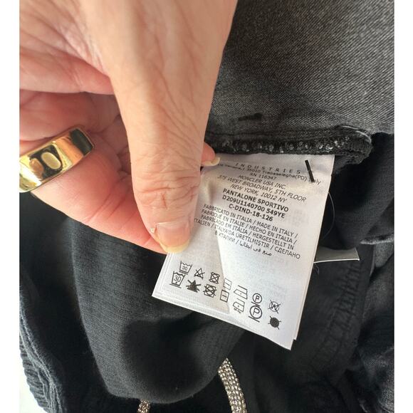 NWT Moncler 7 Fragment Corduroy Pants Black Men’s 50 Side Code Print - Picture 10 of 16